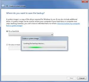 system image backup