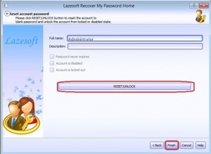 reset forgotten windows login password