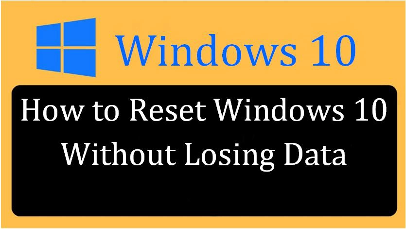 reset windows 10