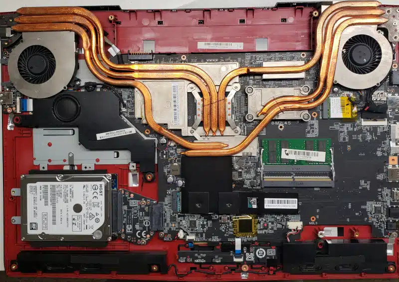 inside a gaming laptop