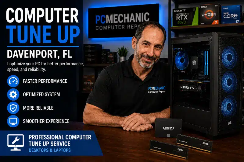 Computer Tune Up Davenport FL service for improving PC performance, speed, and reliability